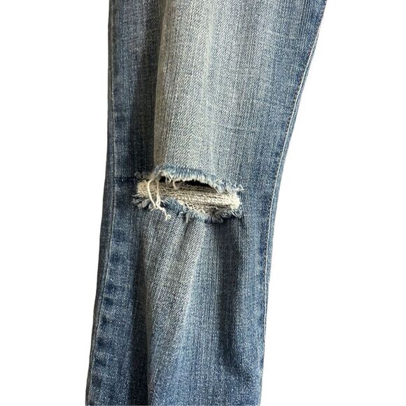 Pistola Denim Jeans Size 26 Distressed Ripped Frayed Hem Blue Wash - Picture 3 of 9